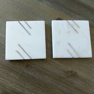 Set of 4 marble coasters